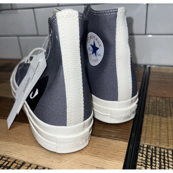 Converse Comme Des Garcons Men's 9 Hi Top Sneakers Gray Chuck 70 CDG 171847C - Picture 9 of 9